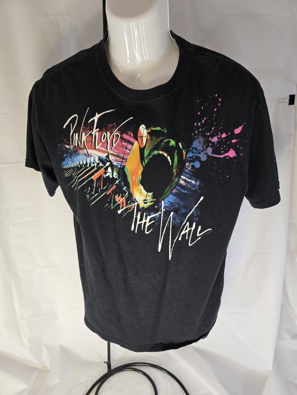 Pink Floyd The Wall Music Promo T-Shirt Blue Bar Anvil size Large anvil tag